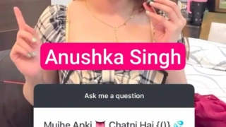 Anushka Singh stripping bra and revealing her huge big boobs